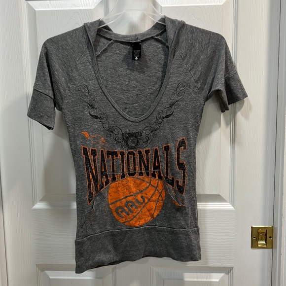 Alternative Apparel Tops Short Sleeve Vneck Hoodie Aau National